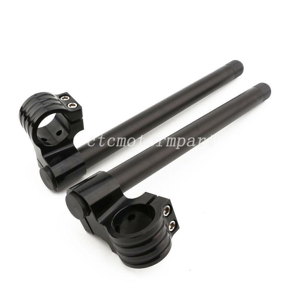 41mm Motorcycle 1" Riser Clip On Handlebars For Yamaha YZF600R 1995