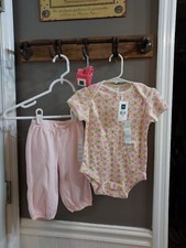 NWT Baby Gap Girl's Floral multicolor sz 6/12 mths Outfit 3 Piece Set FAST SHIP