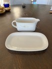 MIKASA Intaglio CAC 90 Long Stems Gravy Sauce Boat Under Plate 2 Piece Set EUC — photo 4