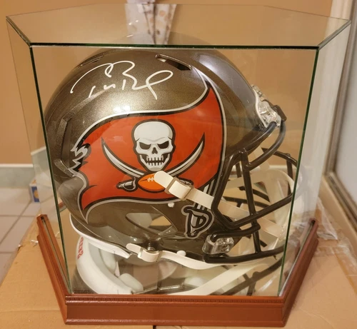 Tom Brady Autographed Authentic Full Size Speed Helmet Buccaneers GOAT Fanatics