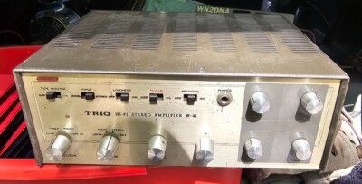 TRIO SOLID STATE STEREO AMPLIFIER アンプ Rare TRIO Vacuum Tube Amplifier W-41 | eBay