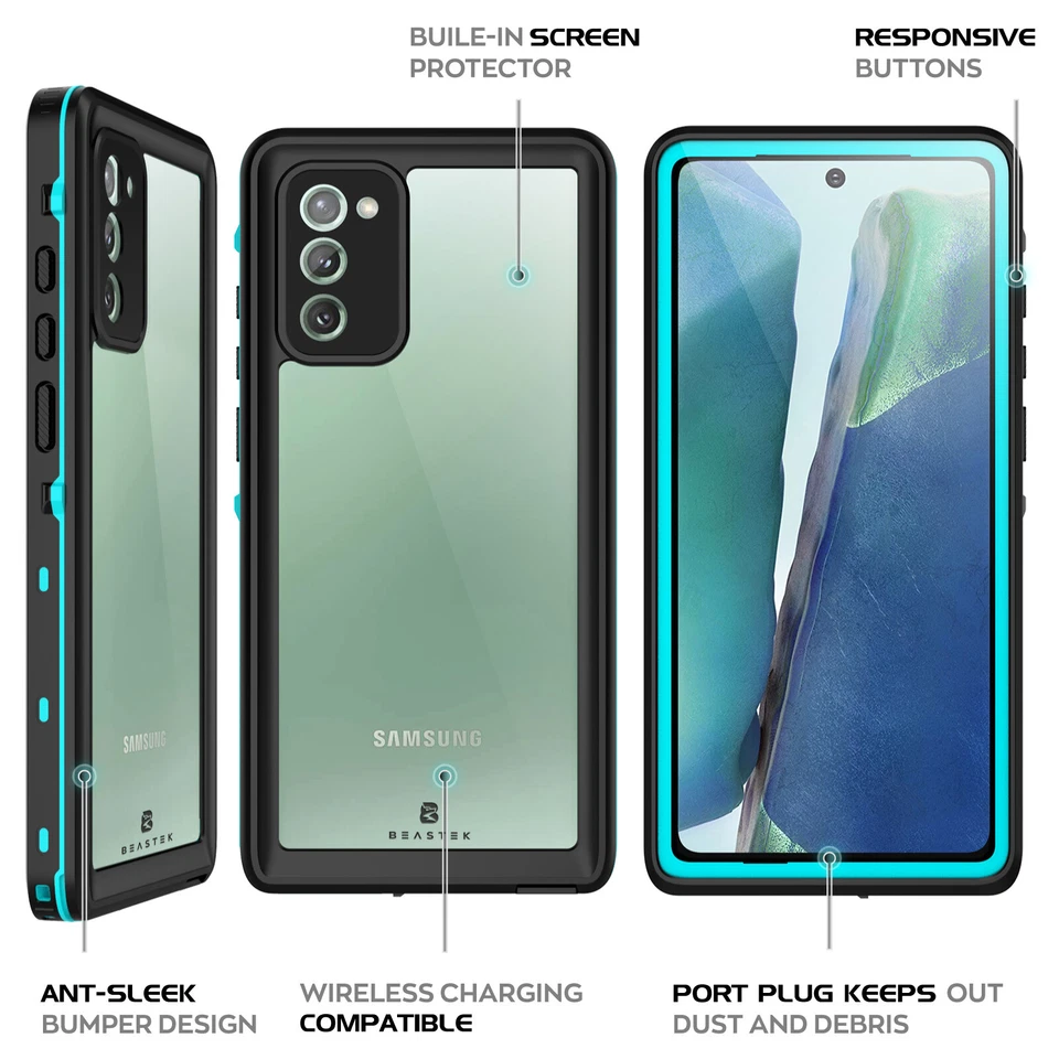 For Samsung Galaxy Note 20 5G Waterproof Case Built-in Screen Protector - Image 4 of 4