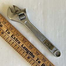 Vintage Unbranded 8" Adjustable Wrench