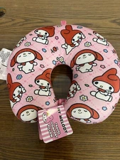 Sanrio TRAVEL SUPER SOFT COMFORT NECK PILLOW 12"x13" (My Melody) - NWT