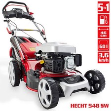 Rasenm&auml;her Benzin mit Antrieb 5PS 46cm Schnittbreite 60L M&auml;her Stahlgeh&auml;use