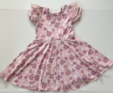 Peppa Pig twirl dress with ruffle lace sleeves size 8