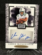 2021 Sage Premier Draft Rookie Autograph Aaron McCallister Auto Card