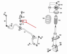 NEW MERCEDES-BENZ CITAN W415 TORSION BAR ELASTOMER BEARING A4153260081 GENUINE