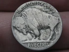 1919 D Buffalo Nickel 5 Cent Piece- Denver, About Good Reverse Details
