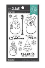 HERO ARTS - POLY CLEAR STAMPS - MERRY SNOWMEN