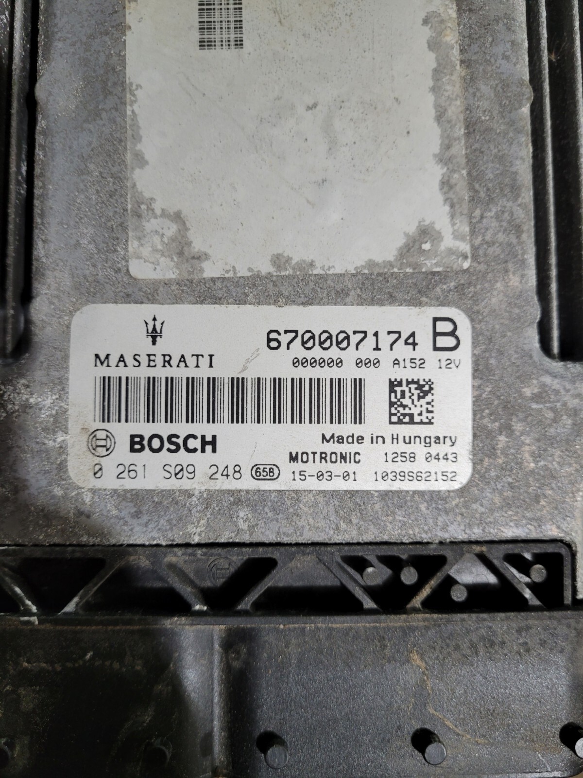 14-17 Maserati Ghibli S Q4 3.0L Engine Control Module ECU OEM 670007174B