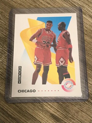 Michael Jordan/Scottie Pippen 1992 Skybox Teamwork Chicago Bulls