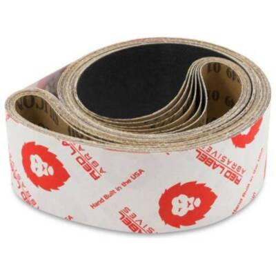 Silicon Carbide Sandpaper Belt 2 X 42 Inch Industrial Grade 36-800 Grit 6 Pack