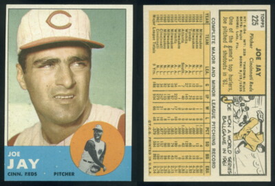 62225) 1963 Topps 225 Joe Jay Reds-EM | eBay