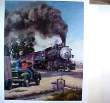 Railroad Art,Winfield, SP "Valley Malley (#1777)", 24X18", s/n(7321)