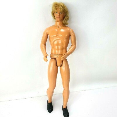 VTG 1968 Barbie Rockers KEN Boy Doll Rooted Blond Hair NUDE Music Band W/ Shoes