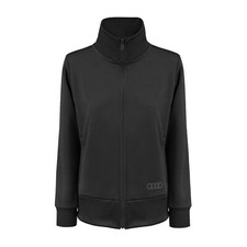 Audi Damen Fleecejacke Sweatjacke Fleece Jacke Audi Ringe 3D Druck schwarz