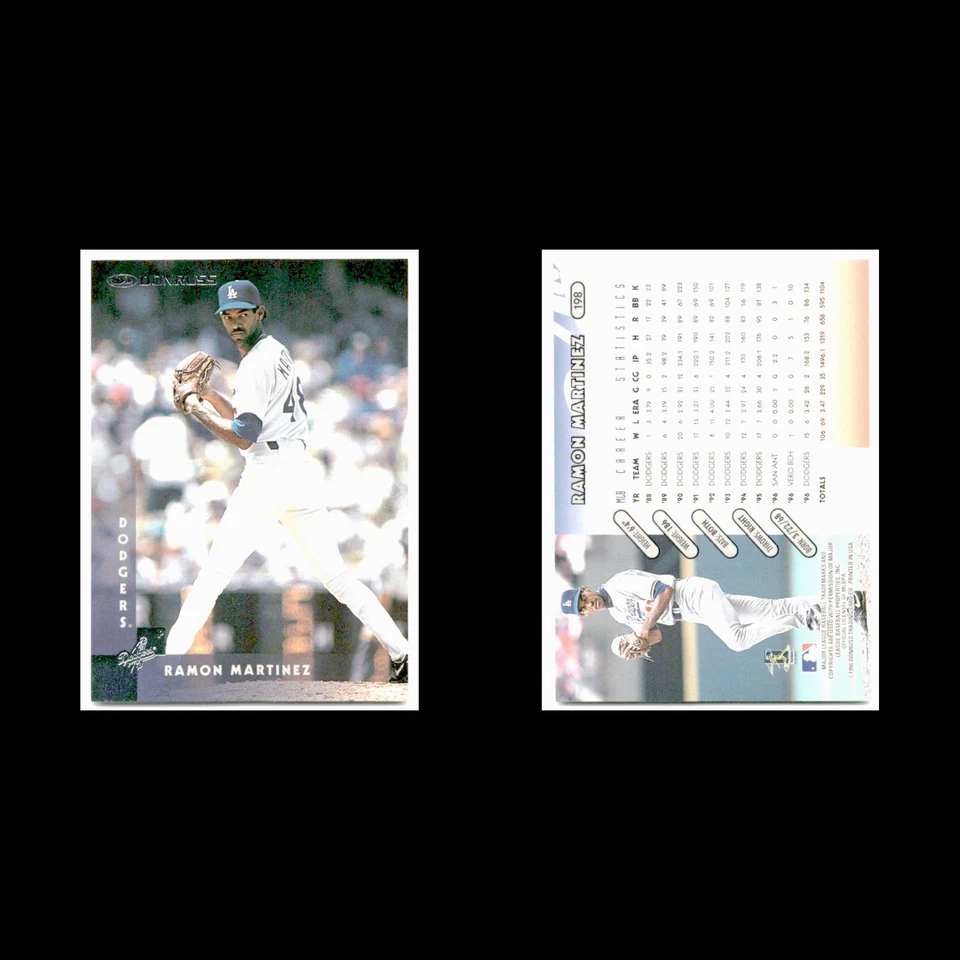 Ramon Martinez #198 1997 Donruss Los Angeles Dodgers Baseball Card MLB NM - Image 3 of 3