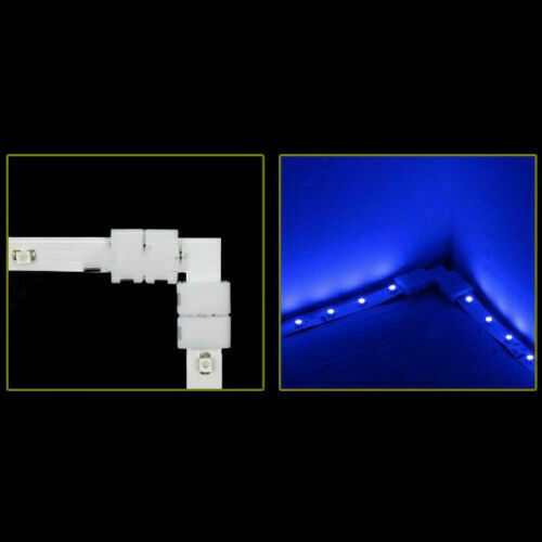 light Solderless Corner Connector Adapter For 5050 3528 RGB CCT LED Strip 5pcs - Picture 11 of 16