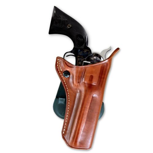 Premium Leather Paddle Holster Fits Revolver Colt Single Action Army 357 Magnum