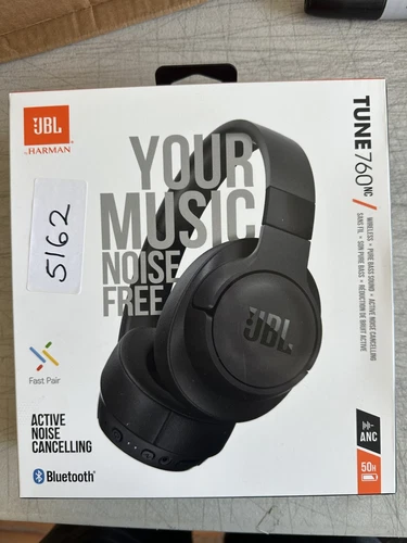 JBL Tune 760NC Wireless Bluetooth Over-ear Noise-cancelling Headphones - Picture 1 of 2