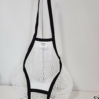 NEW CHANEL Factory No. 5 mesh Crochet bag Net shopping Tote Limited Edition