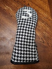 MAXFLI VINTAGE COLLECTION FAIRWAY 3 BLACK/WHITE Club Cover Hounds Tooth