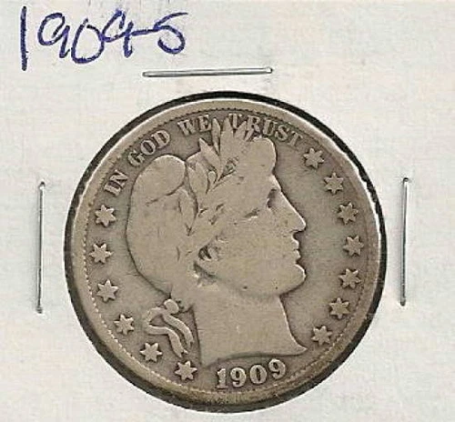 1909-S Barber Half Dollar : Fine