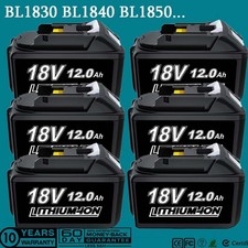 4X 18V 6Ah 9Ah 12Ah Akku Für Makita BL1850 BL1830 BL1860 B BL1840 Led Anzeige SG