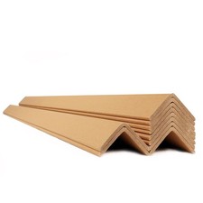 60 Pack Brown Cardboard Edge Protectors for - 2"W x 2"D x 48"L, 0.16" Thick E...