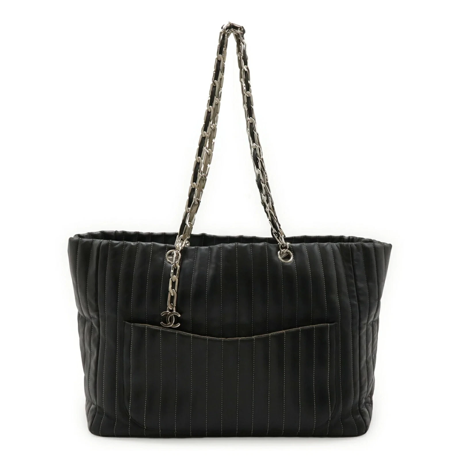 CHANEL New Mademoiselle Tote Bag, Shoulder Bag with Chain Strap, B... GZl1df2e