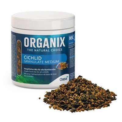 Organix Cichlid Granulat M 250 ml Granulat für Cichliden Barschgranulat