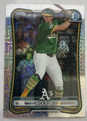 2026 Bowman Nick Kurtz Mega Box Mojo Refractor #10 A s
