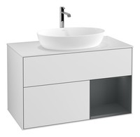 Villeroy & Boch Finion Waschbeckenunterschrank FüR Becken Mittig Regal Rechts...