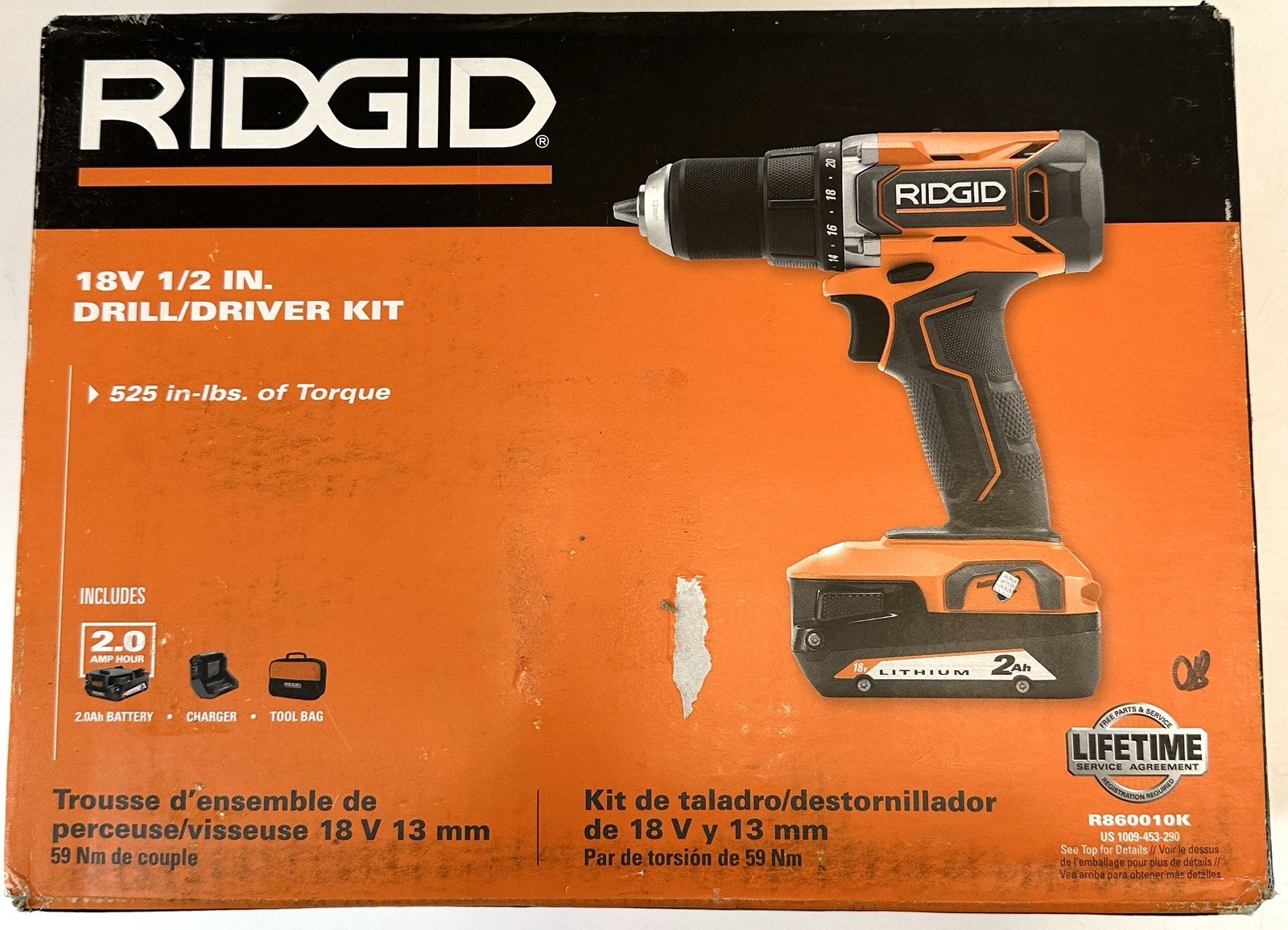 Driver W/ 2 Ah Battery & Charger Model R860010k