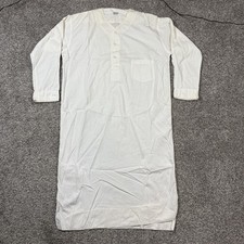 Vintage 50s Penney's Towncraft Men's White Sleep Shirt Sanforized Size Small
