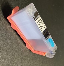 Modified Single CLEAR Canon CLI-65 cartridges for Pro-200 with chips