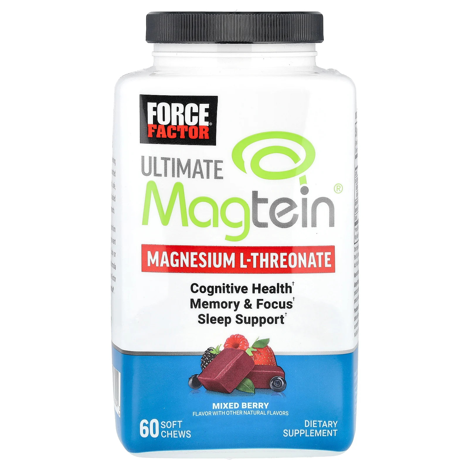 Ultimate Magtein Magnesium L-Threonate Mixed Berry 60 Soft Chews 6090₽