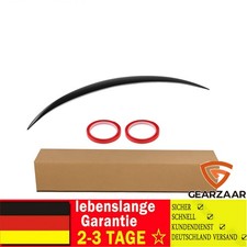 Heckspoiler Spoilerlippe Geeignet für Mercedes Benz C-Klasse W205 Schwarz Glanz