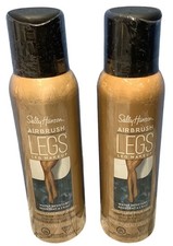2 Sally Hansen Spray On Makeup Light Glow Airbrush Legs4.4 oz Water Resistant