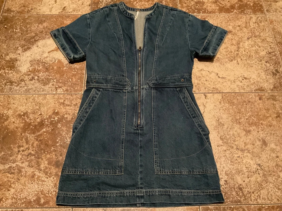 vintage drop waist dress Free People Sonora Denim Mini Dress main image 1
