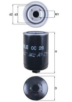 ÖLfilter Knecht OC 26 Anschraubfilter FüR Ford Deutz D06 D07 GT DX Agroprima MP2