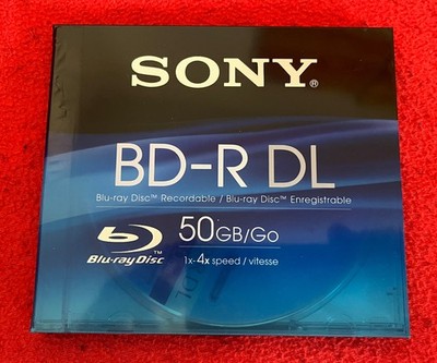Sony Blu-ray BD-R DL 50 GB 1-4x Speed BD-RE Rohling 1 Stück Neu & OVP 