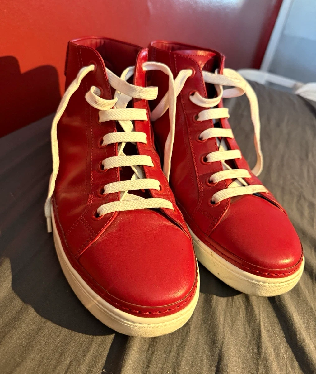 PRADA Red Solid Casual Shoes for Men for sale | eBay