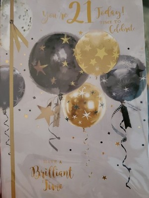 Karte Mann 21. Geburtstag groß portofrei 