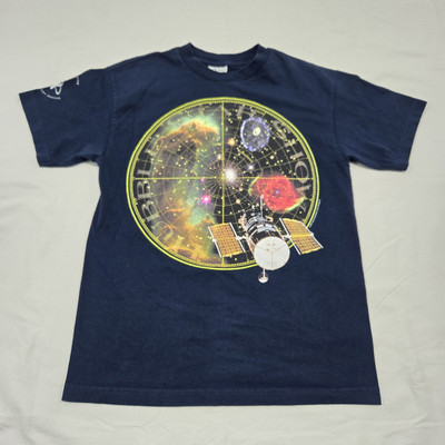 Sz MEDIUM Vintage Hubble Space Telescope T-Shirt Adler Planetarium Chicago 1997