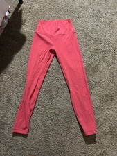 HeyNuts Mujer Rojo Lycra Deporte Fibra Tiro Alto Yoga Leggings Talla Pequeña 4/6