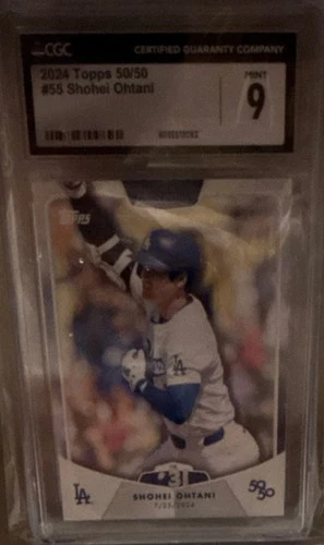 Topps 2024 50/50 Club Shohei Ohtani #55 CGC 9 Dodgers MLB Baseball Card