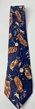 Golf Clubs Necktie Balls Bags Steven Harris Golfer Navy Blue Sports