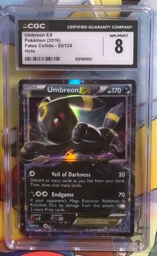 Pokémon CGC 8 Umbreon EX Holo From Fates Collide - 55/124